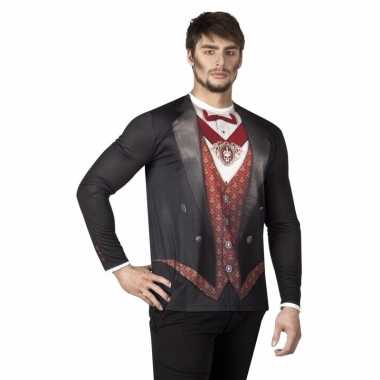 Halloween heren shirt vampier opdruk