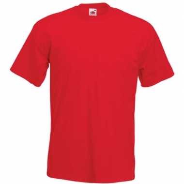 Set stuks basic rood t shirt heren, maat: l (/)