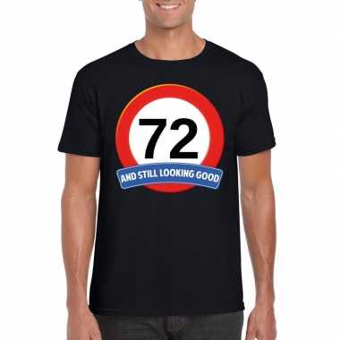 Verkeersbord jaar t shirt zwart heren