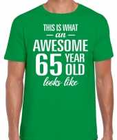 Awesome year jaar cadeau t-shirt groen heren 10200050