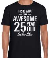 Awesome year jaar cadeau t-shirt zwart heren 10193521