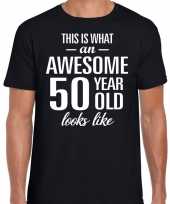 Awesome year jaar cadeau t-shirt zwart heren 10193524