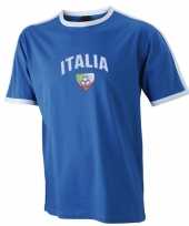 Blauw voetbalshirt italie heren