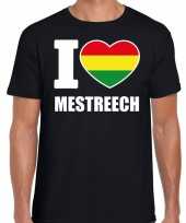 Carnaval i love mestreech t-shirt zwart heren