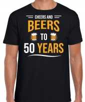Cheers and beers jaar verjaardag cadeau t-shirt zwart heren 10251694