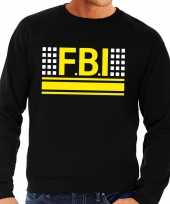 Fbi logo sweater zwart heren shirt
