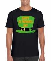 Happy st patricksday t-shirt zwart heren