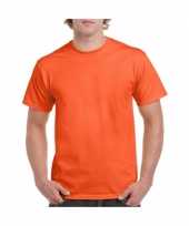 Heren set stuks oranje t-shirts maat l 10215926