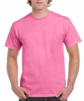 Heren set stuks roze katoenen t-shirts volwassenen maat xl 10216120