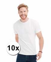 Heren x witte t-shirts ronde hals 10023349