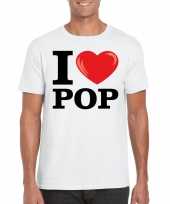 I love pop t-shirt wit heren