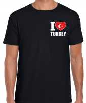 I love turkey t shirt turkije zwart borst heren
