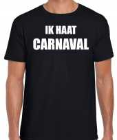 Ik haat carnaval verkleed t-shirt outfit zwart heren