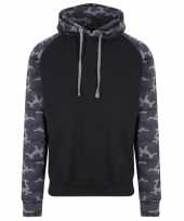 Just hoods capuchon sweater camouflage black heren shirt