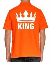 Koningsdag poloshirt king oranje heren
