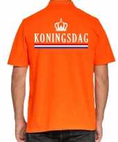 Koningsdag poloshirt vlag oranje heren