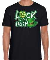 Luck of the irish st patricks day t-shirt kostuum zwart heren