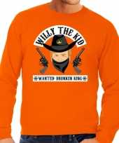 Oranje koningsdag willy the kid sweater heren shirt