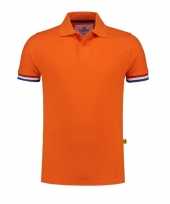Oranje polo shirt holland heren