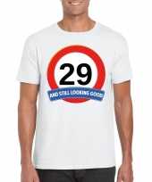 Verkeersbord jaar t-shirt wit heren 10120009